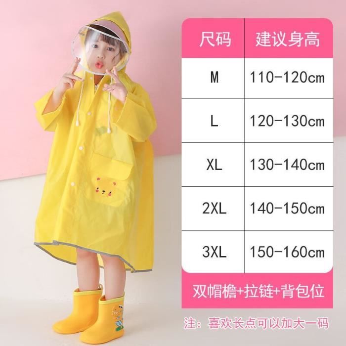 LZH - Imperméable Enfant 2 Pièces Avec Capuche Animée