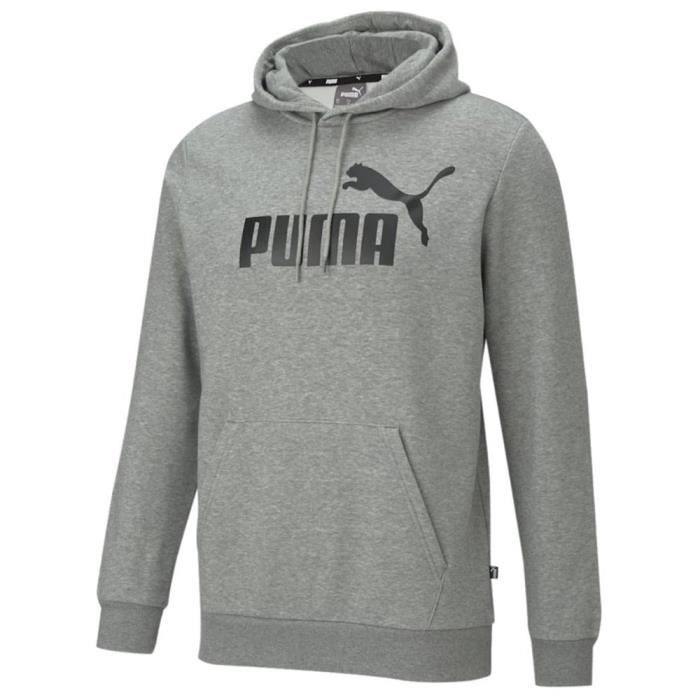 Sweats PUMA Essential Big Logo Hoody Gris - Homme/Adulte