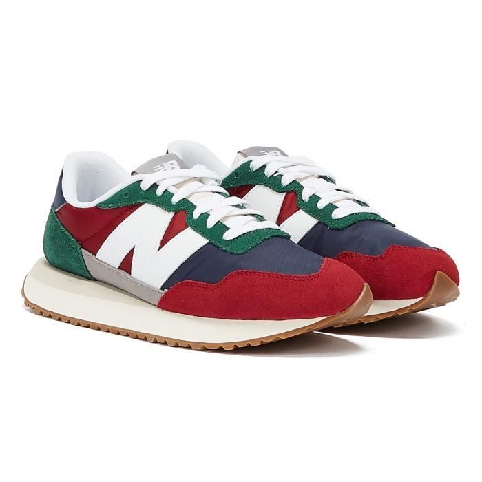 Baskets New Balance 237 carlate Vert Fonc Homme Lacets