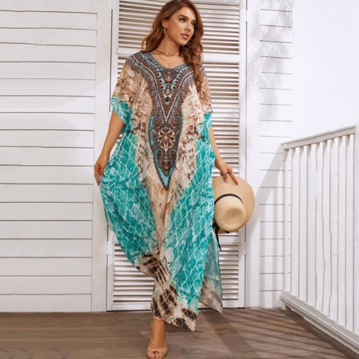 Cdiscount Robe De Plage Caftan Femme Robe De Plage Kaftan Kimono