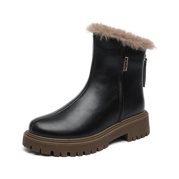 bottines femme cuir vintage