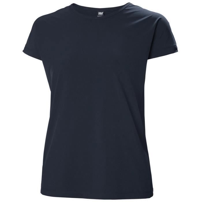 T-shirt HELLY HANSEN - W Thalia Summer Top - Femme - Manches courtes - Noir
