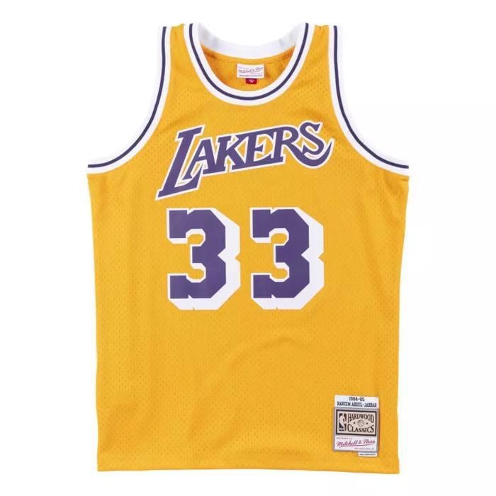 Maillot NBA Kareem Abdul-Jabbar Los Angeles Lakers 1984-85