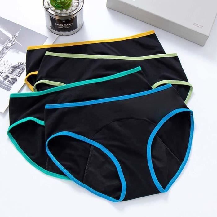 Culotte Menstruelle Femme - Lot De 3 Pièces Très Absorbantes Et Antifuites, Multicolore, Neuf Avec étiquettes