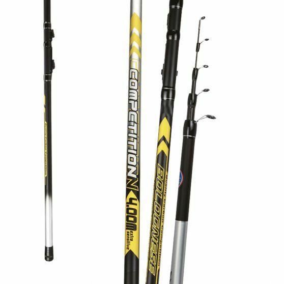 Canne à Pêche Bolognaise Bulox Ability - 3 M, Action Semi-parabolique, Idéale Pour Débutants, Jaune