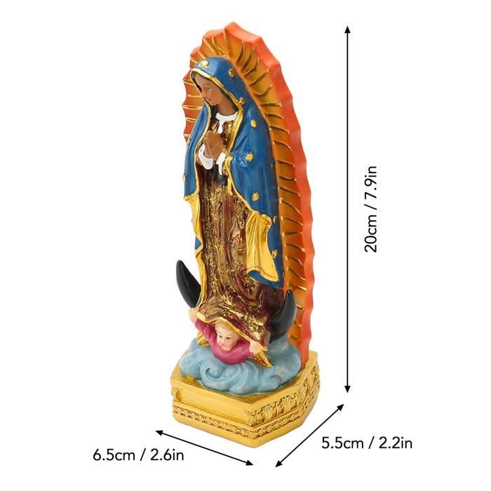 Housse De Coussin Décorative Notre-Dame De Guadalupe - 45x45 Cm - Lin - Multicolore