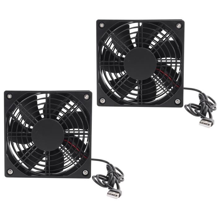 Ventilateur de boîtier dordinateur interface USB à faible bruit taille petite et compacte pour tous les types de routeurs