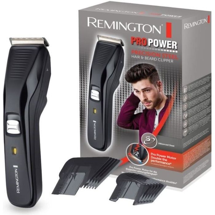 Remington HC5200 Tondeuse Cheveux Pro Power Ajustable 16 Hauteurs, Lames  Auto-Affûtées - Cdiscount Electromenager