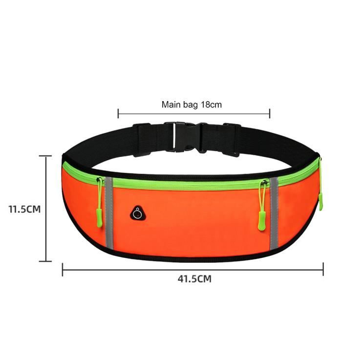 Ceinture Porte-monnaie De Voyage - Sac Banane Antivol RFID - Pour Homme Et Femme - Noir