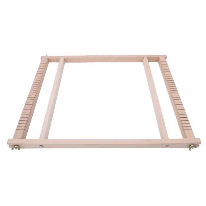 Bibykivn Métier à Tisser En Bois, Machine à Tricoter à la Main Bricolage, Kit de Métier à Tisser pour les Enfants de 6 à 12 Ans, Avec Iaine Colorée pour débutants et
