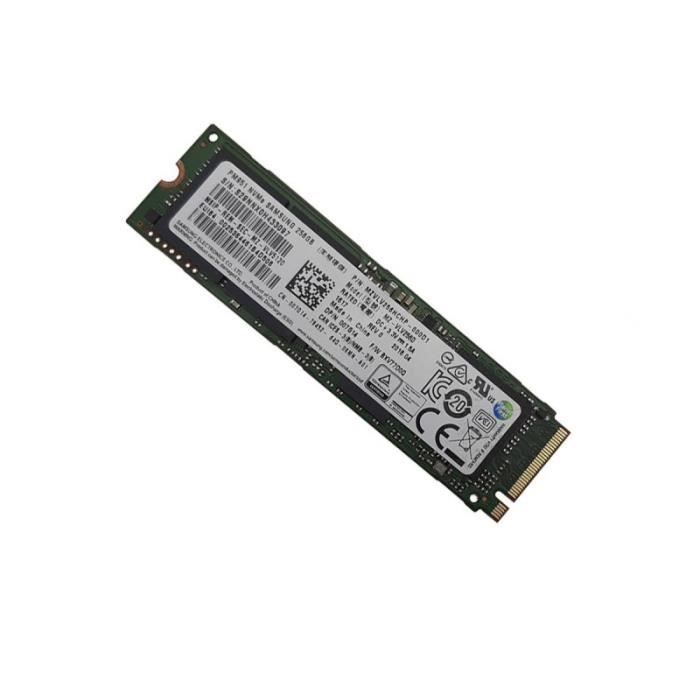 SSD NVMe M.2 2280 256Go Samsung MZ-VLW2560 MZVLW256HEHP-000L7 P/N SSS0L25044