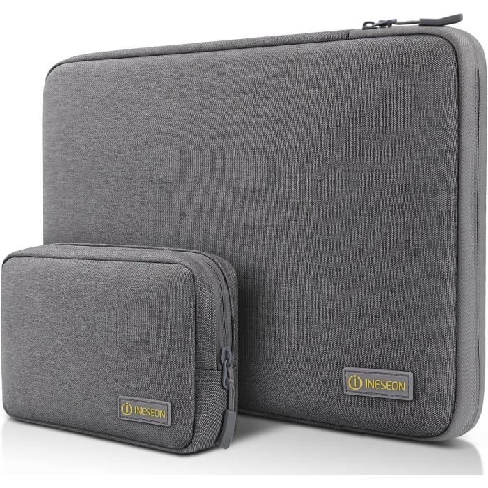 NIDOO Housse Ordinateur Portable 13.3" Bleu Imperméable – Protection Doublée Peluche Pour MacBook Air, Surface Book, ThinkPad X1, Yoga