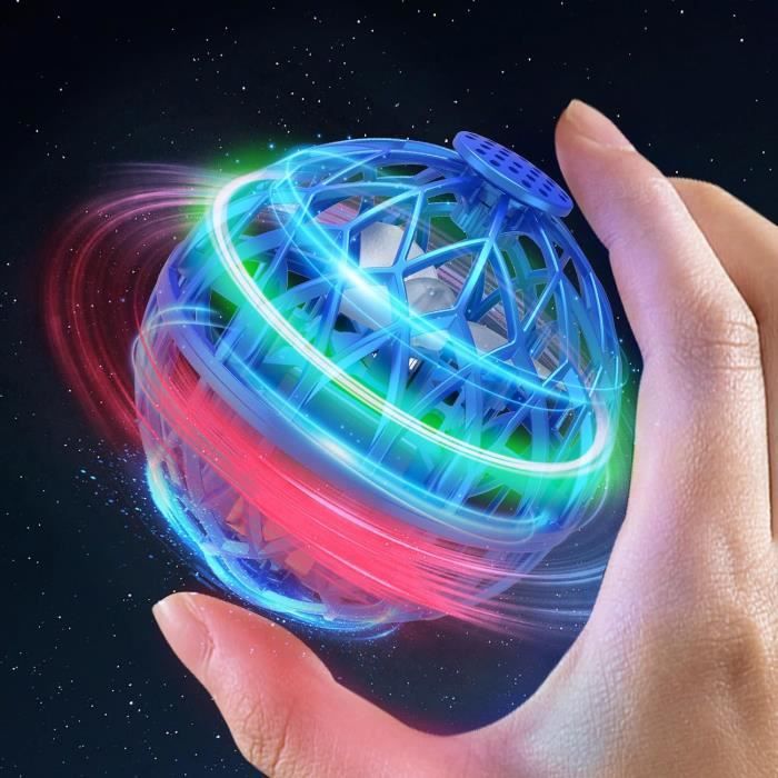 Drone Boule Volante Lumineuse - Fly Hand Spinner Enfant - Jouet Extérieur Garçon/Fille 6-18 Ans - Korffe