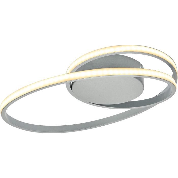 Plafonnier LED NETTLIFE Blanc Moderne à Intensité Variable Avec 1 Spot De Plafond 96048216