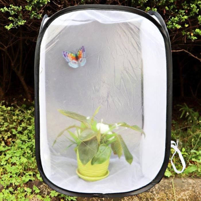 Cage cylindrique d'observation de papillons et d'insectes Cage d'habitat en maille transparente pour plantes ornementales - Animalerie Cage cylindrique d'observation de papillons et d'insectes Cage d'habitat en maille transparente pour plantes ornementales - Animalerie