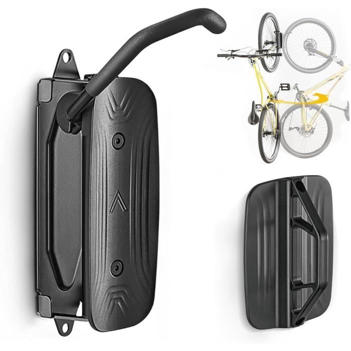 Support Mural Pour Vélo De Garage Pivotant, Porte-vélo De Montagne Vertical Peu Encombrant Porte Velo De Montagne Crochet A Velo Mural 98610177