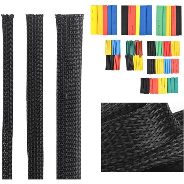 FCS-13 | Gaine De Câble CEM Tressée UVOX En Nylon, Long. 5m, Gris | RS