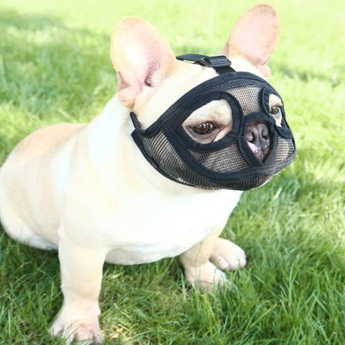 Comparer les prix de SURENHAP Muselières pour chiens Muselière réglable en maille respirante pour chien, muselière pour bouledogue, animalerie kit