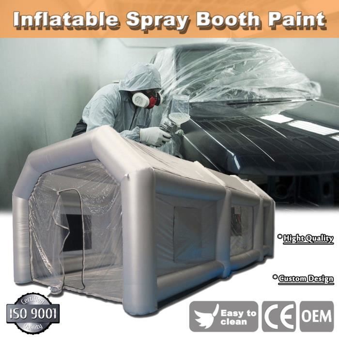 Tente De Cabine Peinture Voiture Gonflable Systeme De Filtration
