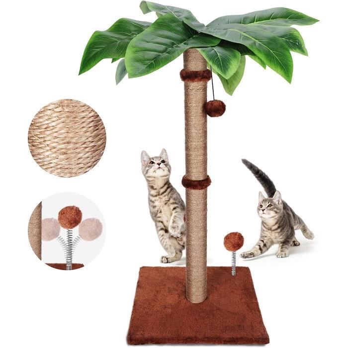 Griffoir Pour Chat Avec Balle - Jeu En Sisal Avec Base En Bois Pour
