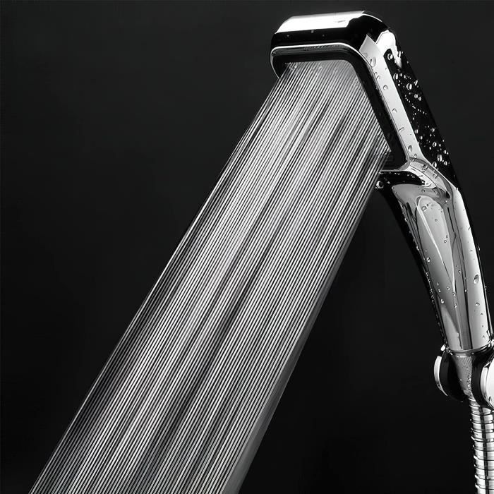 Pommeau De Douche Haute Pression 120 Mm - 5 Modes, Anti-Calcaire | Économie D'Eau, Pour Basse Pression | Installation Facile, Nettoyage Simple - 7