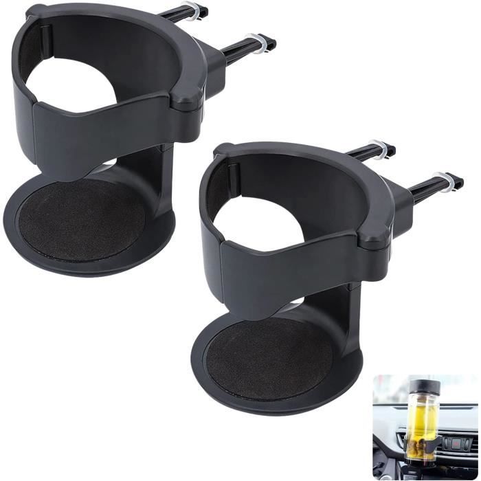 Lot De 2 Porte-gobelets Rotatifs 360° Pour Vélo Ou Poussette - Support Biberon Universel Noir