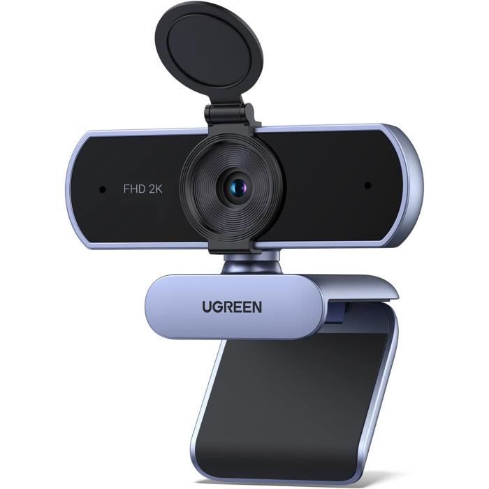 Webcam - UGREEN - 2K 30FPS - Microphone Antibruit - Autofocus - Rotation 360°