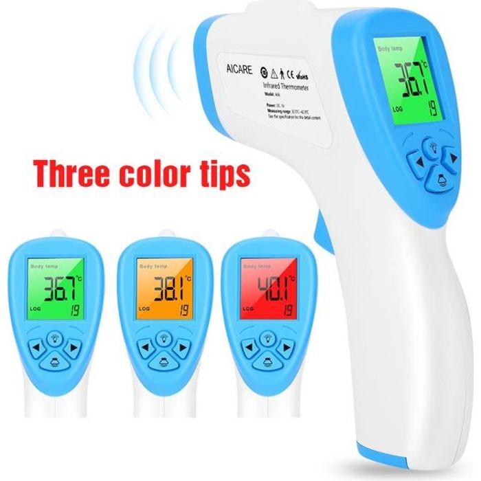 Thermometre, bebe, frontal, bain, infrarouge, sans contact, 