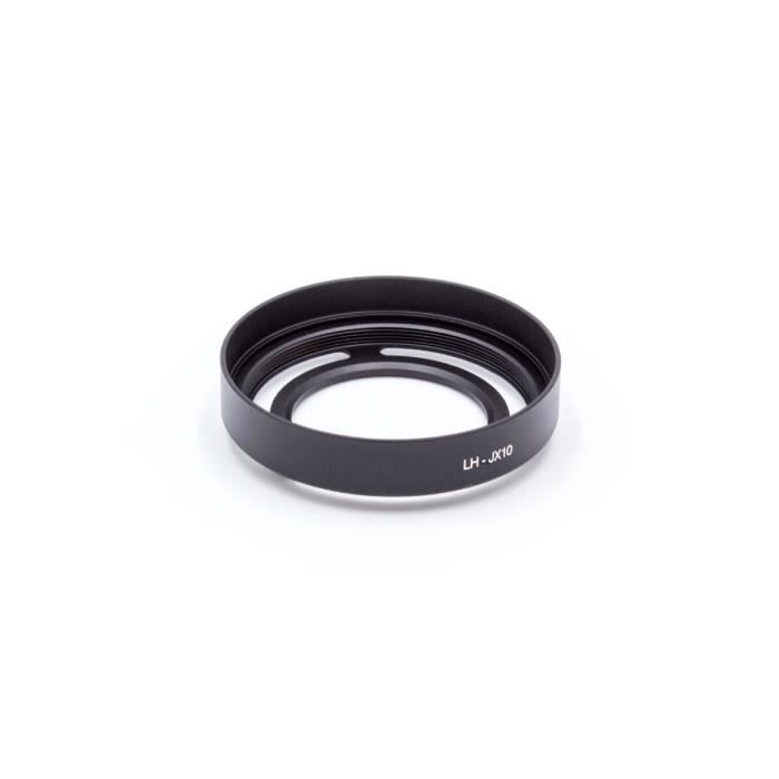 Pare-soleil métal noir pour objectif Fuji / Fujifilm FinePix 30, X10, X20 - VHBW