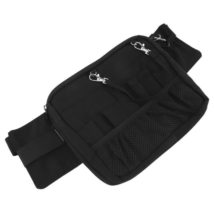 Ceinture Moto Passager Arrière Réglable - Sac Banane Anti-Fatigue - Poignée De Sécurité - Noir