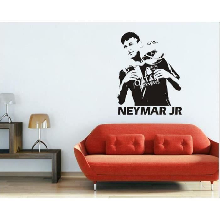 Autocollants Muraux Football 2 Pièces - Ligne De Pulsation, Déco Chambre Enfant, Amovible