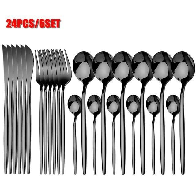 Wadakada Ensemble De 10 Couverts à Pamplemousse En Acier Inoxydable - 8 Cuillères Et 2 Couteaux Dentelés Pour Déguster Sans Effort