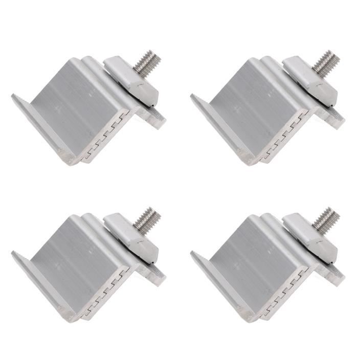 Kit 12 Pinces De Fixation Pour Panneaux Solaires – Support Z En Aluminium – Pour Modules 30/35/40 Mm – Facile à Installer