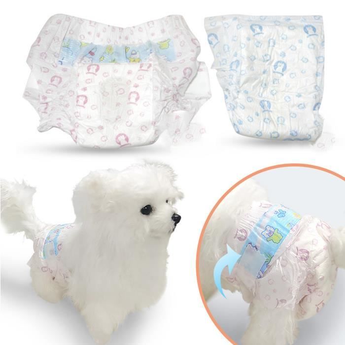 Meilleurs prix pour LVX Couche pour Chien mâles Jetables d'Incontinence M LV688