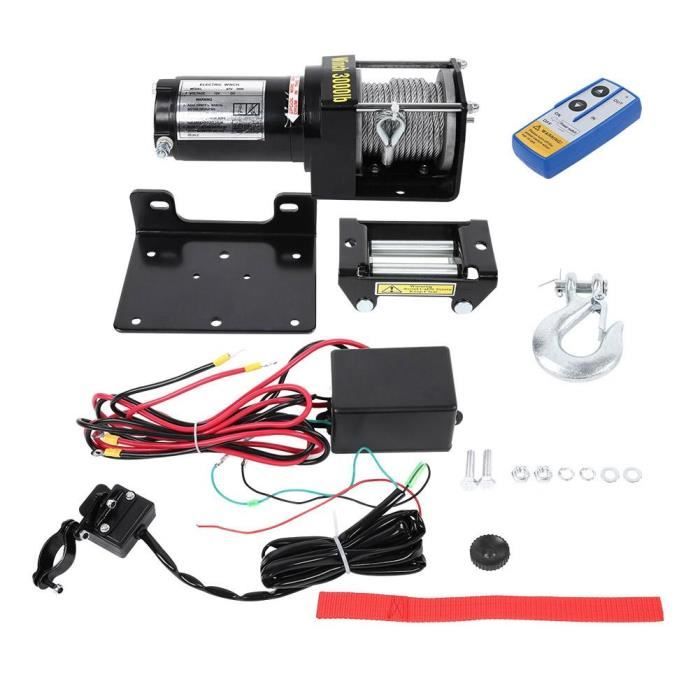 Treuil Électrique 12V 45 Lbs Panfudongk - Télécommande, Usage Maritime, Jusqu'à 24 Pieds, 70 Ft/min