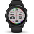 GARMIN Fenix 6S Pro - Montre GPS multisports haut de gamme - Noir avec bracelet noir-1
