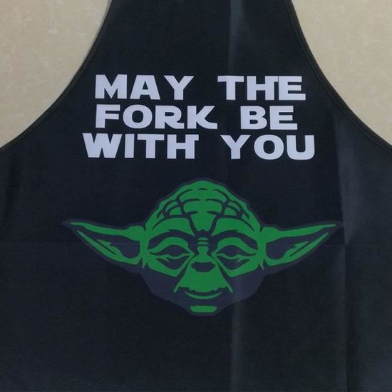 Ubephant Star Wars Tablier, Yoda Tablier de Cuisine pour Hommes