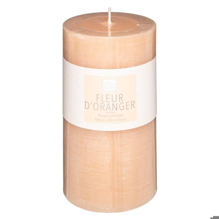 Bougie Ronde Compteur Atmosphera - Blanc - Hauteur 18 Cm, Diamètre 6,8 Cm - Décoration D'intérieur