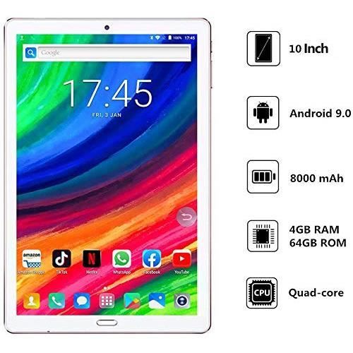 Tablette Android 9.0 avec 64 Go de ROM 4 Go de1
