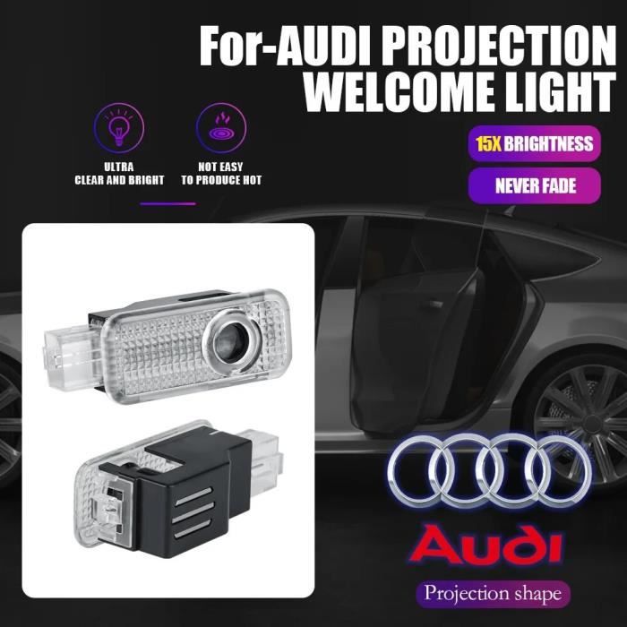 Lumière de bienvenue de porte de voiture pour Audi, budgétaire LED