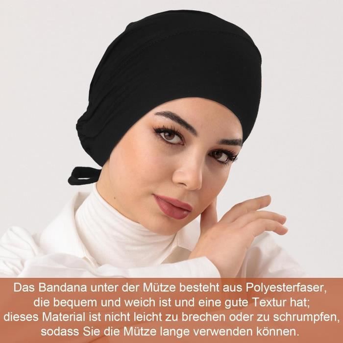 Femmes Chapeau Musulman Hijab Casquette De Baseball Turban Chapeau Foulard F