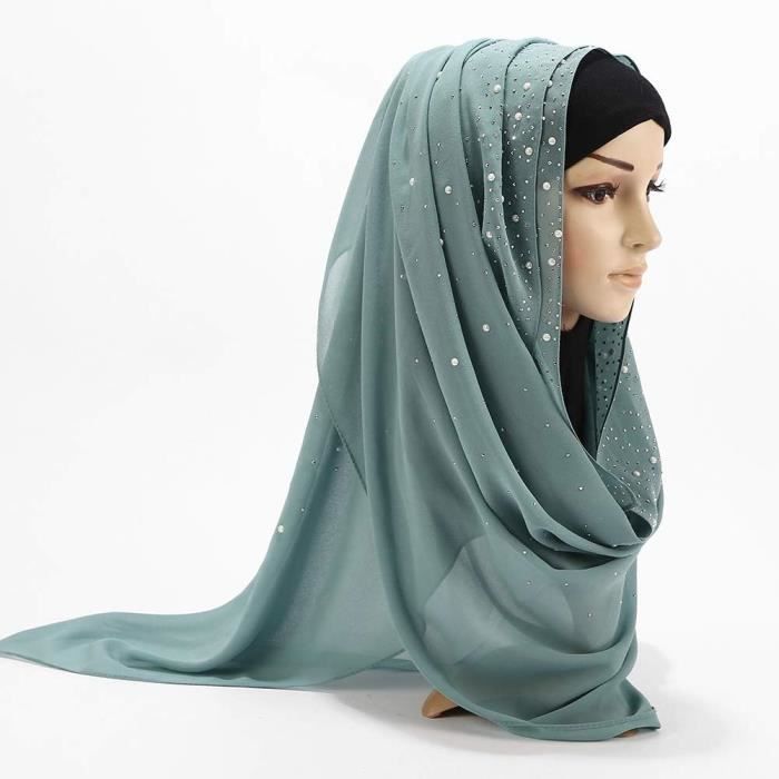 Écharpe Musulmane Hijab Pour Femme, Chapeau Musulman Pour