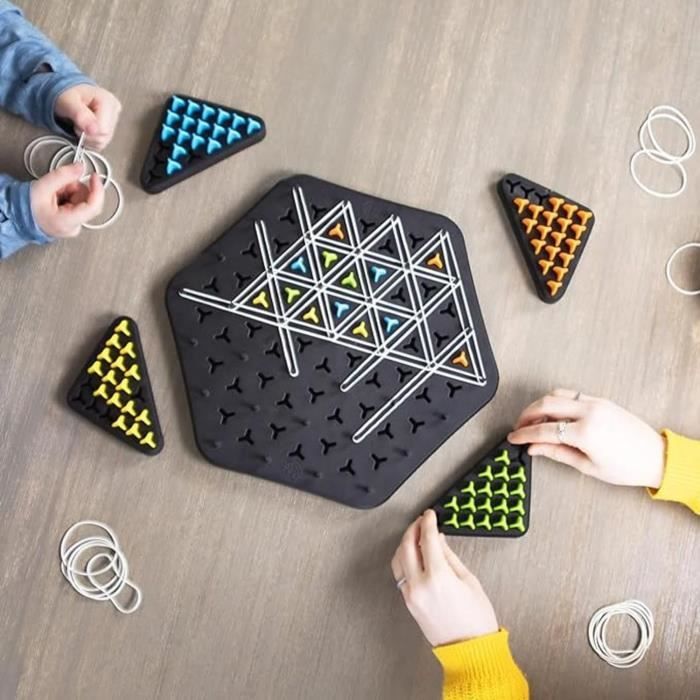 Jeu De Triangle en Chaîne, Jeu D'échecs Triangulaire Amusant, Jeu De Stratégie pour Enfants, 2 à 4 Joueurs Cadeau - Jeux - Jouets Jeu De Triangle en Chaîne, Jeu D'échecs Triangulaire Amusant, Jeu De Stratégie pour Enfants, 2 à 4 Joueurs Cadeau - Jeux - Jouets