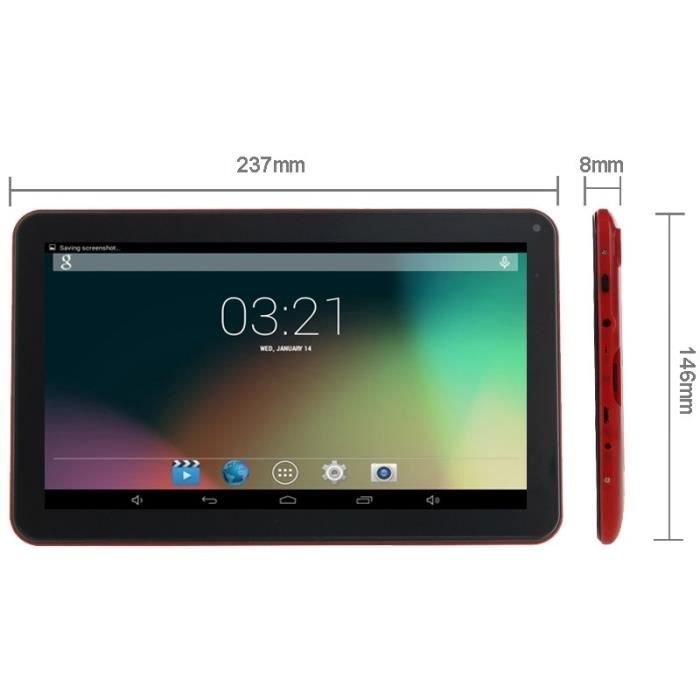 Tablette PC, Android, 9 Pouces, 512MB+8GB, Ro1