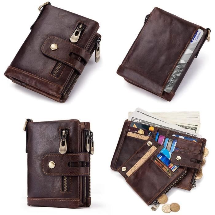 Portefeuille à Chaîne Pour Homme Swiss Marshall - Cuir Premium - Blocage RFID - Style Unisexe