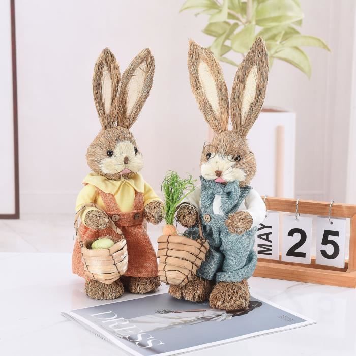 LAMPION DE DECO DE FETE - LANTERNE DE FETE Décorations De Lapin Suspendu De Pâques 6 Pièces
