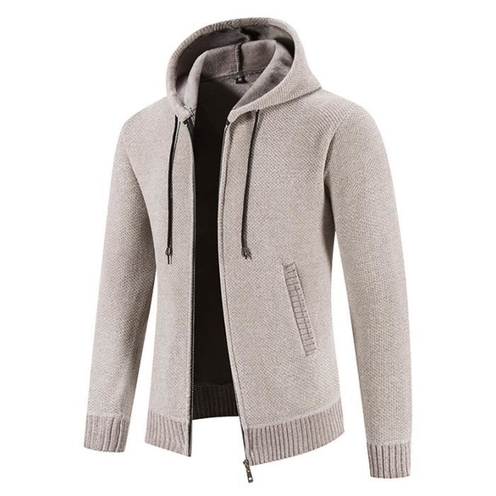 Gilet Homme Hivernal en Laine Douce et Chaude