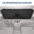 Pare-brise de voiture pliable pare-soleil parapluie pare-brise Protection solaire avec sac de rangement-2