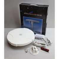 Antenne TV Numérique Omnirectionnelle Amplifiée Pour Bateau Caravane Camping-car - Réception HD TNT FM DAB
