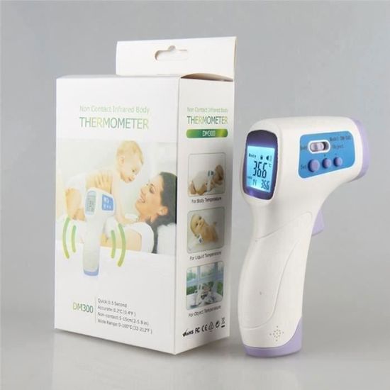 Thermomètre médical infrarouge numérique frontale sans contact pour le corps  (blanc) F05578 - Cdiscount Puériculture & Eveil bébé